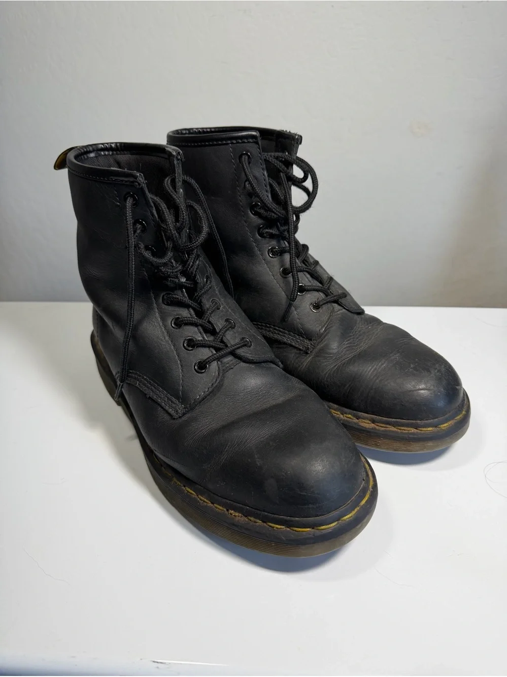 Dr. Martens Work Slip Resistant Leather Boots Black Men’s 12 US / 11 UK EH
